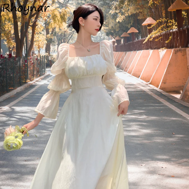 A-line Dresses Women Square Collar Temper Fashion French Vintage Midi Chic Sweet Flare Long Sleeve Vestidos Spring Autumn Sexy
A-line Dresses Women Square Collar Temper Fashion French Vintage Midi Chic Sweet Flare Long Sleeve Vestidos Spring Autumn Sexy