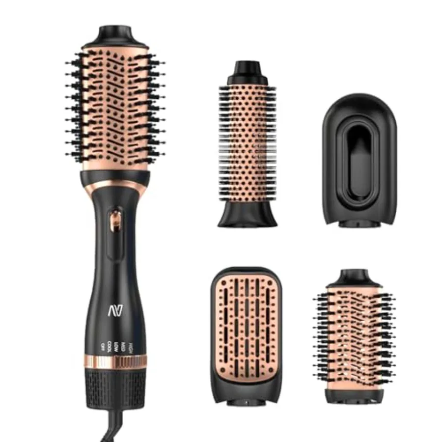 Hair Dryer Brush Set Multifunctional Hot Air Brush for Salon Blowouts Negative Ion Technology Quick Drying Shiny and Less Frizz
Hair Dryer Brush Set Multifunctional Hot Air Brush for Salon Blowouts Negative Ion Technology Quick Drying Shiny and Less Frizz