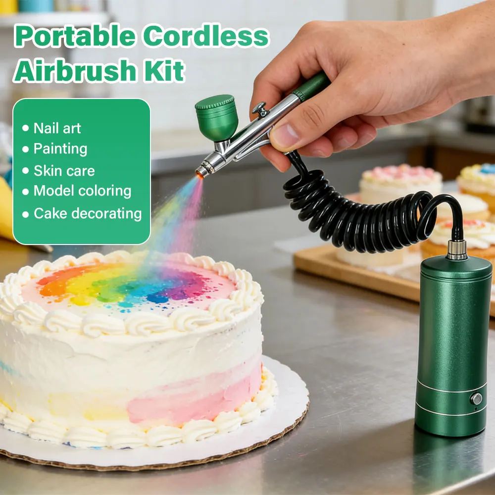Rechargeable Airbrush Compressor Kit Air Brush Sprayer Gun Water Oxygen Deep Hydrating Machine for Nail Art Tattoo Cake Makeup
Rechargeable Airbrush Compressor Kit Air Brush Sprayer Gun Water Oxygen Deep Hydrating Machine for Nail Art Tattoo Cake Makeup