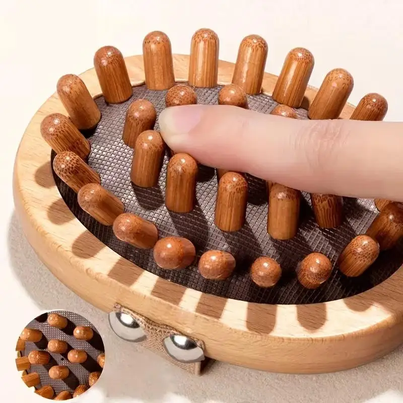 1pc Wooden Meridian Massage Brush Soft Manual Full Body Gua Sha Massager Head Abdomen Leg Body Relaxation Home Use Anti-Fatigue
1pc Wooden Meridian Massage Brush Soft Manual Full Body Gua Sha Massager Head Abdomen Leg Body Relaxation Home Use Anti-Fatigue