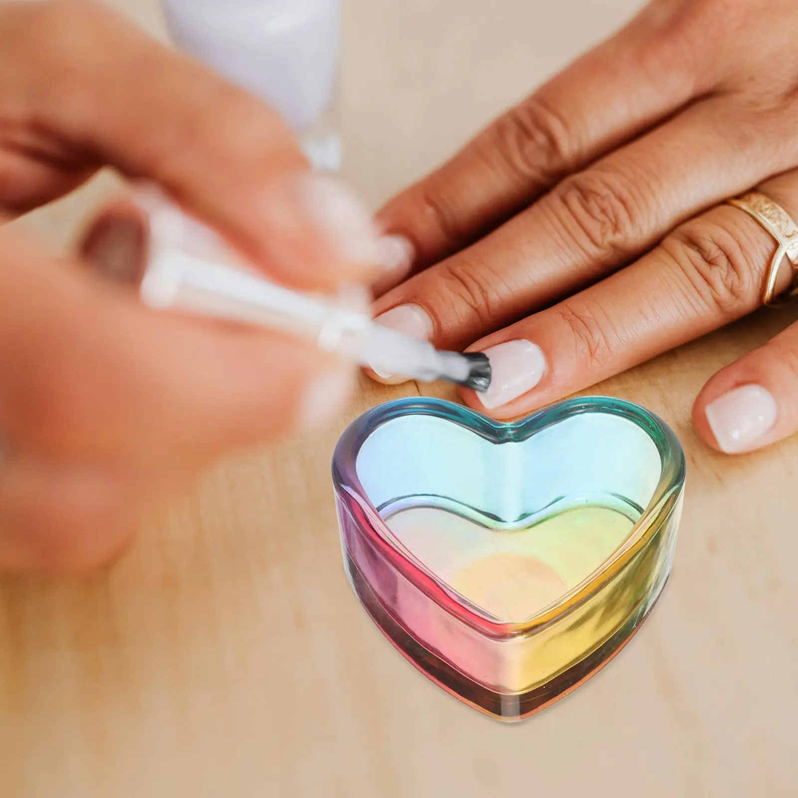 Nail Brush Dappen Cup Glass Material Heart Shape Portable Lightweight Easy to Clean for Acrylic Nails and Jewelry
Nail Brush Dappen Cup Glass Material Heart Shape Portable Lightweight Easy to Clean for Acrylic Nails and Jewelry