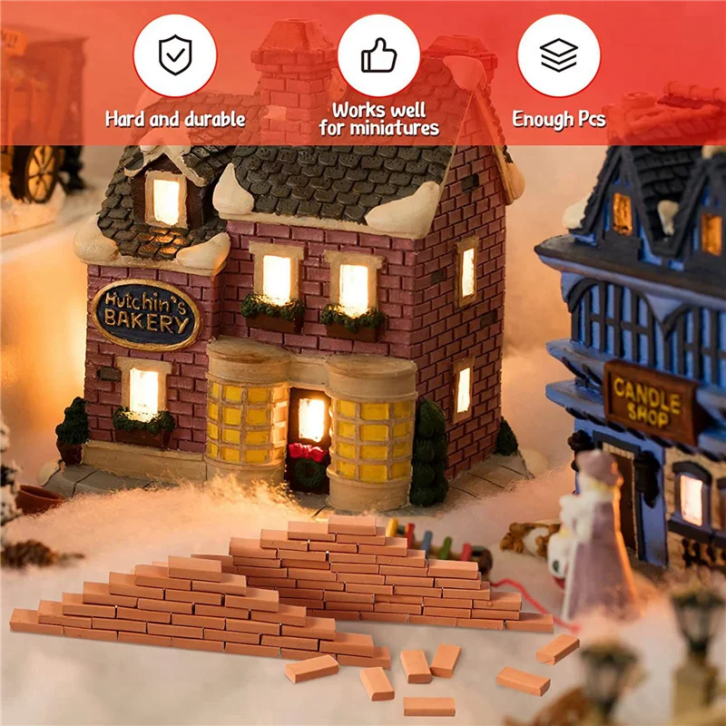 AINY-1200 Pieces Mini Bricks For Landscaping Miniature Bricks Brick Wall Small Bricks For Dollhouse Garden Parts,1/35 Scale
AINY-1200 Pieces Mini Bricks For Landscaping Miniature Bricks Brick Wall Small Bricks For Dollhouse Garden Parts,1/35 Scale