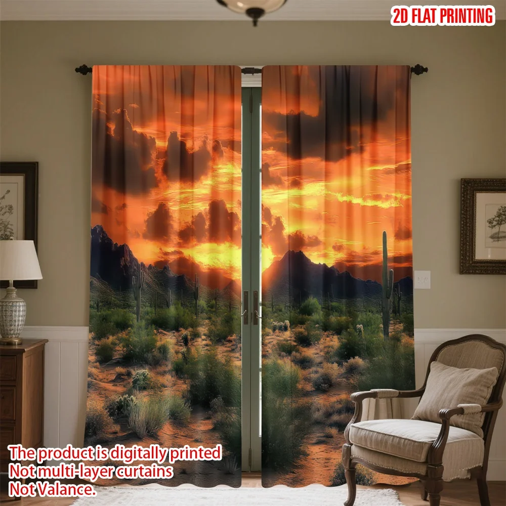 2D flat printing 2pcs Curtain Desert Sunset Scenery Digital Printed Polyester Drapes Birthday Party for Bedroom Living Room
2D flat printing 2pcs Curtain Desert Sunset Scenery Digital Printed Polyester Drapes Birthday Party for Bedroom Living Room