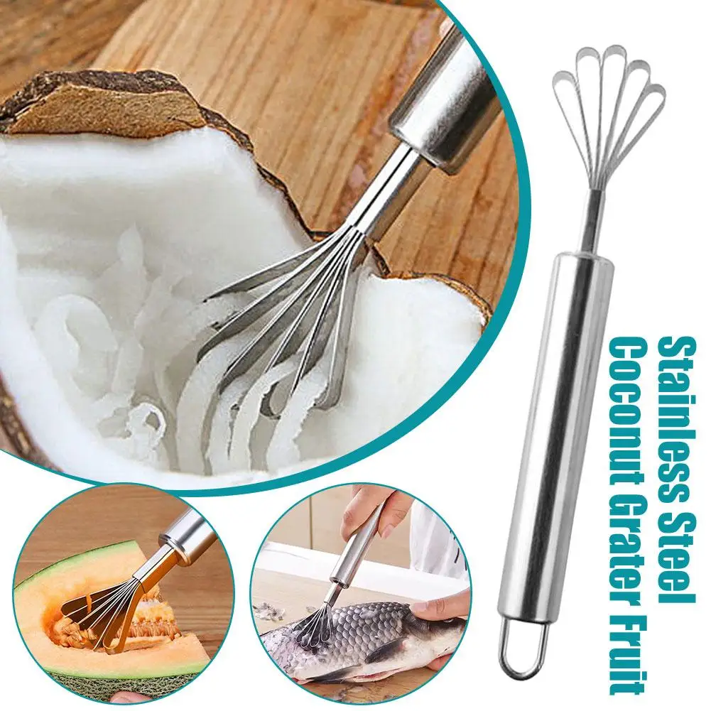 1pcs Shredded Coconut Knife Fish Scales Scraper Stainless Fruit Supplies Vegetable Meat Removal Knives Steel Tool Kitchen S6H5
1pcs Shredded Coconut Knife Fish Scales Scraper Stainless Fruit Supplies Vegetable Meat Removal Knives Steel Tool Kitchen S6H5