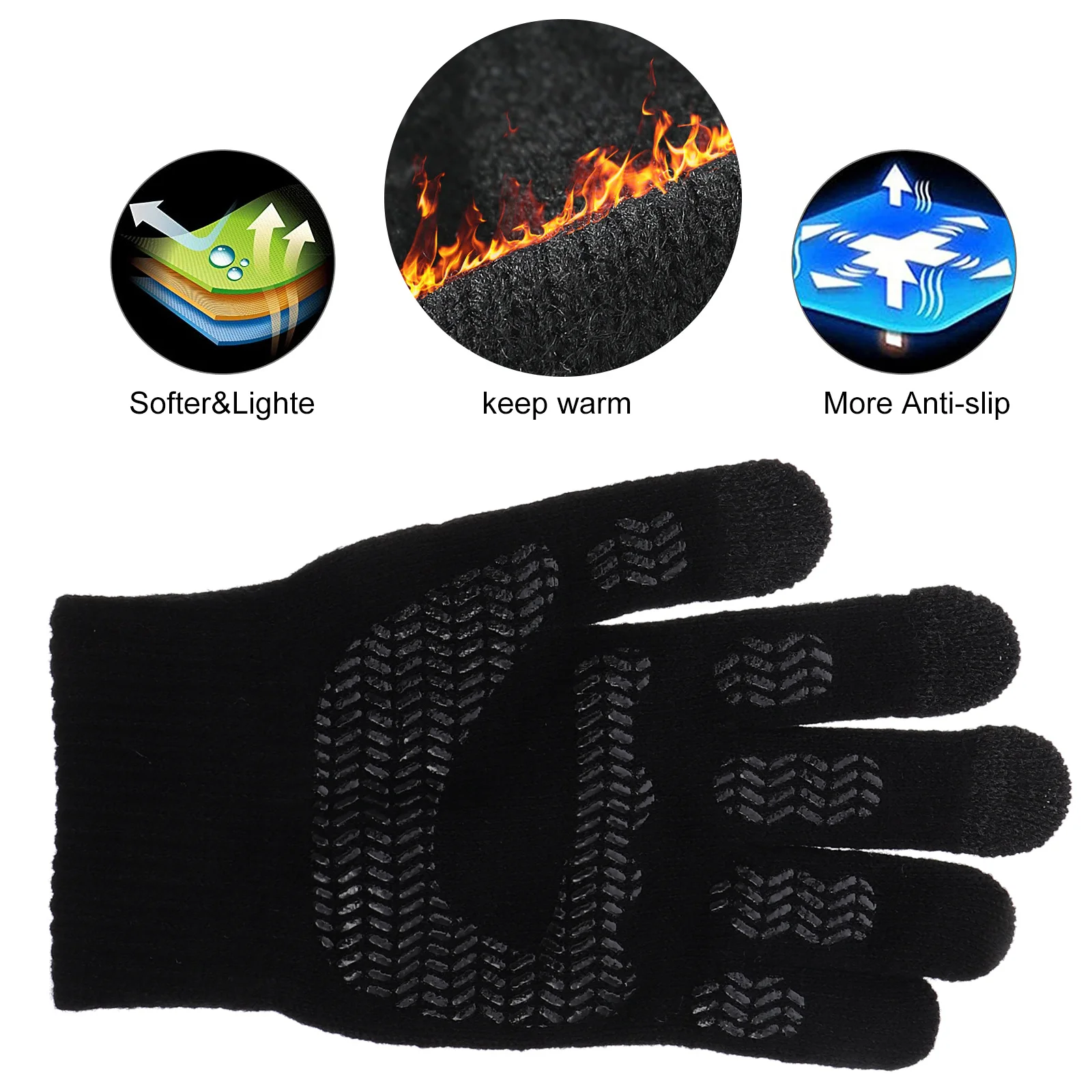 1Pair Screen Gloves Winter Thickened Full Cover Non Skid Grip for Phone Tablet Driving Cycling Outdoor Sports
1Pair Screen Gloves Winter Thickened Full Cover Non Skid Grip for Phone Tablet Driving Cycling Outdoor Sports