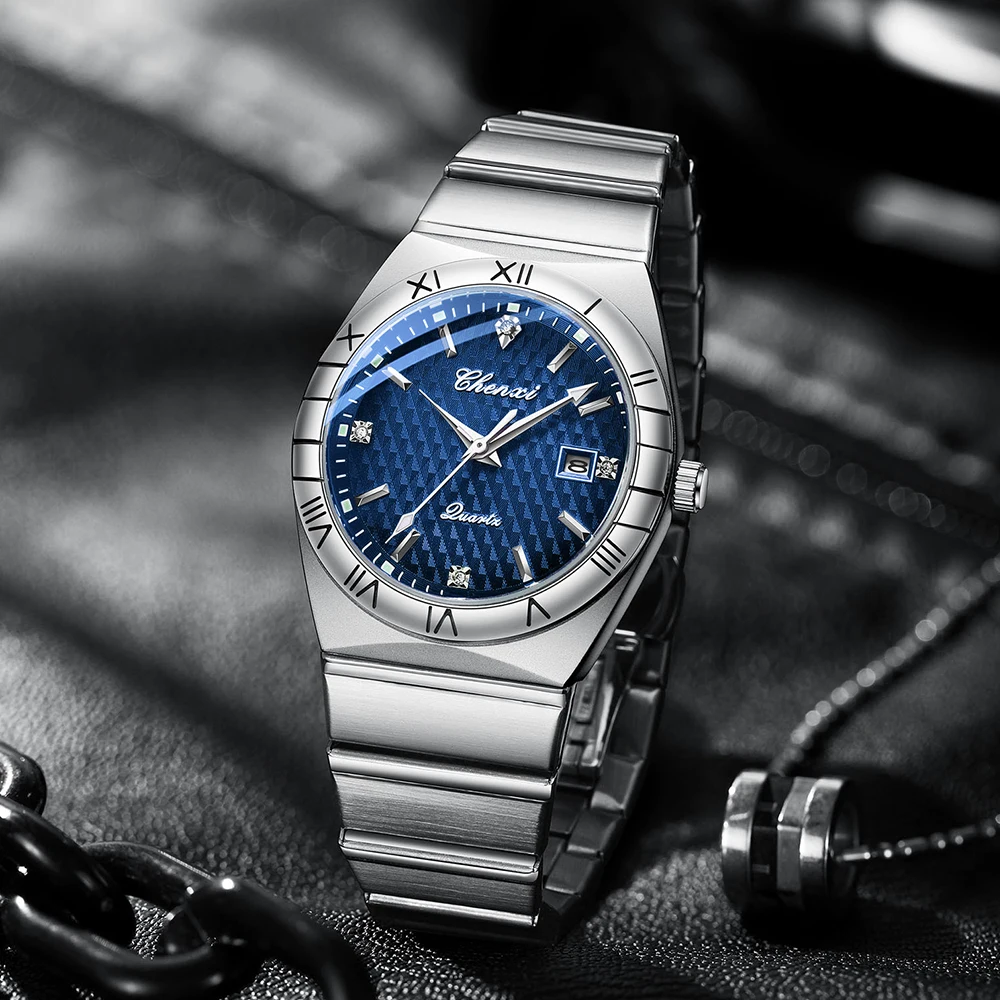 CHENXI Luxury Man watches Silver Stainless Steel Quartz Date Waterproof Wristwatch fashion Casual Mens Watch Gifts 2025 New
CHENXI Luxury Man watches Silver Stainless Steel Quartz Date Waterproof Wristwatch fashion Casual Mens Watch Gifts 2025 New