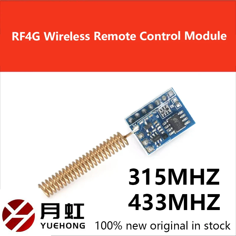 RF4G Wireless Remote Control Module EV1527 Random Code Transmitter Can Be Connected To Key Control 315/433Mhz
RF4G Wireless Remote Control Module EV1527 Random Code Transmitter Can Be Connected To Key Control 315/433Mhz