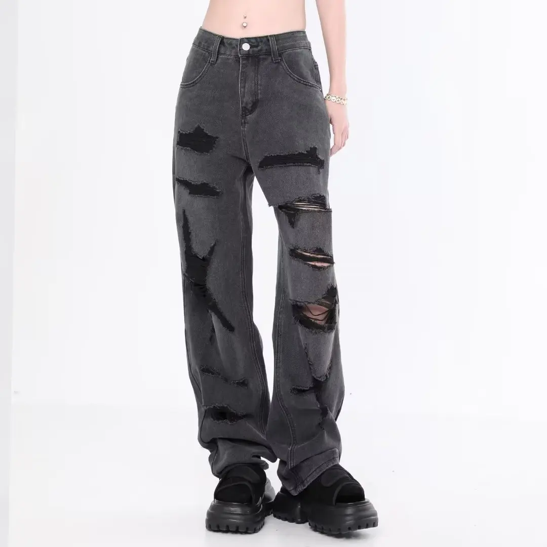 American Retro Hole Denim Jeans Street Hip Hop Wide Leg Pants Men Summer Trendy Long Trousers Youth Popular Basic Style
American Retro Hole Denim Jeans Street Hip Hop Wide Leg Pants Men Summer Trendy Long Trousers Youth Popular Basic Style