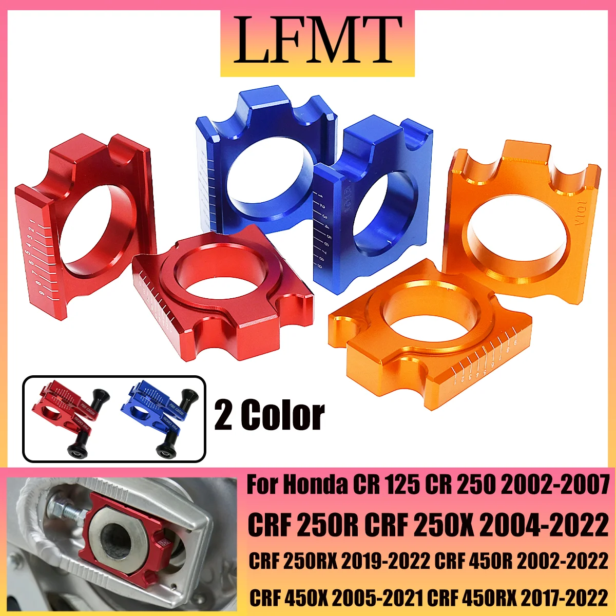 Motorcycle CNC Rear Axle Block Chain Adjuster For Honda CR 125 250 CRF250R CRF450R CRF 250R 250X 250RX 450R 450X 450RX 450L R RX
Motorcycle CNC Rear Axle Block Chain Adjuster For Honda CR 125 250 CRF250R CRF450R CRF 250R 250X 250RX 450R 450X 450RX 450L R RX
