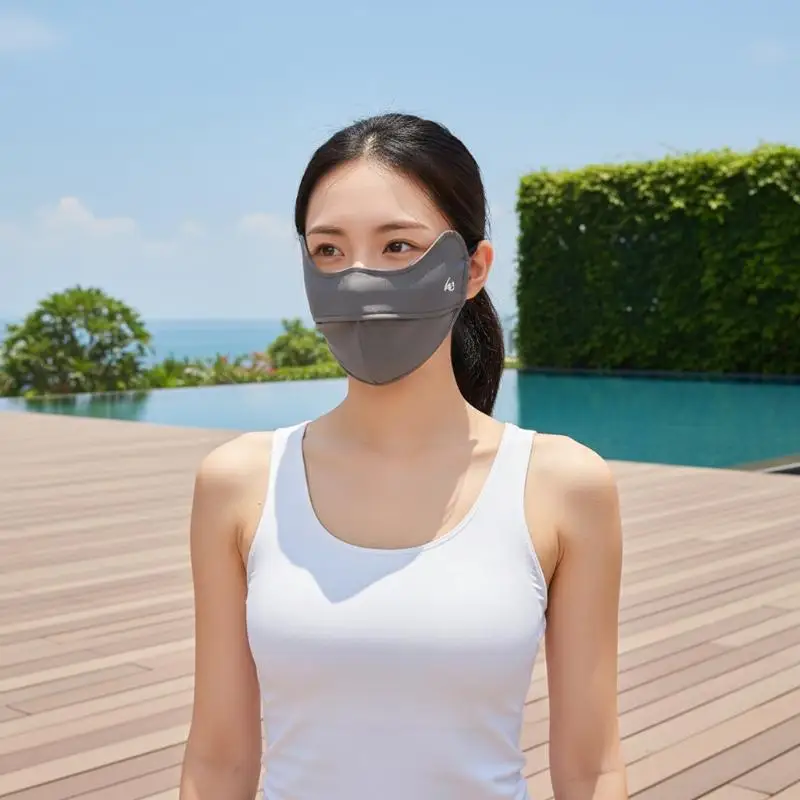 Sunscreen Ice Silk Thin Face Mask 1Pcs Lightweight Face Cover Breathable Scarf for Summer Running Hiking
Sunscreen Ice Silk Thin Face Mask 1Pcs Lightweight Face Cover Breathable Scarf for Summer Running Hiking