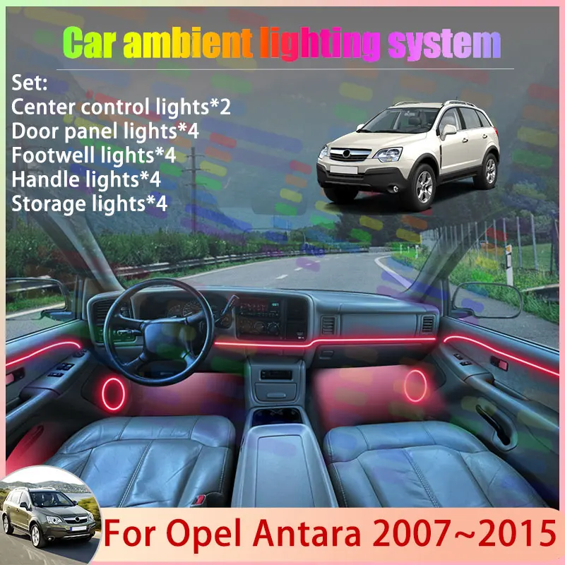 For Opel Antara 2007~2015 L07 CG Vauxhall 2008 2/24 in 1 Car Atmosphere Light Lamp RGB Shade Ensemble Streamer Atmosphere Set
For Opel Antara 2007~2015 L07 CG Vauxhall 2008 2/24 in 1 Car Atmosphere Light Lamp RGB Shade Ensemble Streamer Atmosphere Set