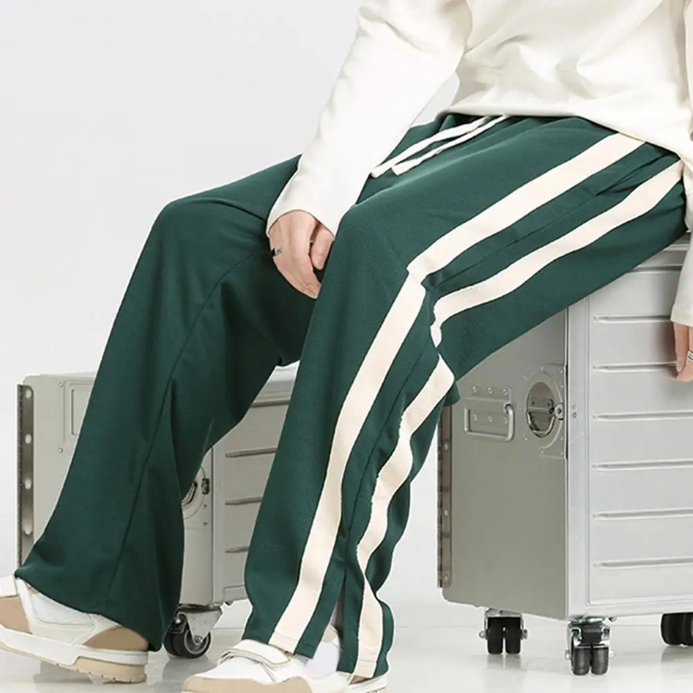 Sports Pants Side Pocket Sweatpants Versatile Men's Striped Wide Leg Sweatpants Comfortable Stylish for
Sports Pants Side Pocket Sweatpants Versatile Men's Striped Wide Leg Sweatpants Comfortable Stylish for