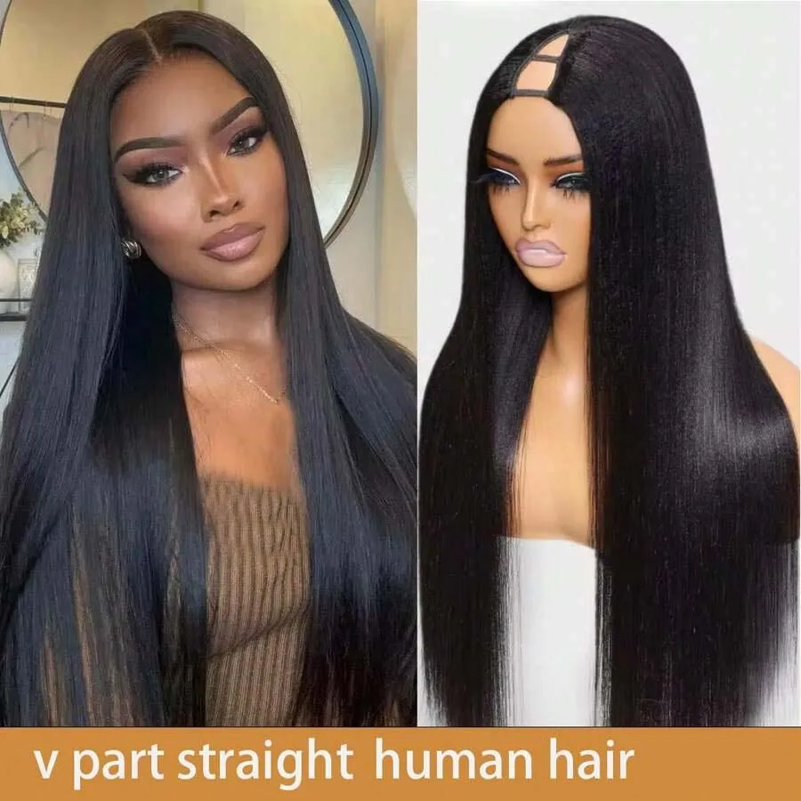 200% Density V Part Wig Human Hair Straight Glueless Human Hair Wigs Peruvian Hair Original Wear And Go Black 30 Inch For Women
200% Density V Part Wig Human Hair Straight Glueless Human Hair Wigs Peruvian Hair Original Wear And Go Black 30 Inch For Women