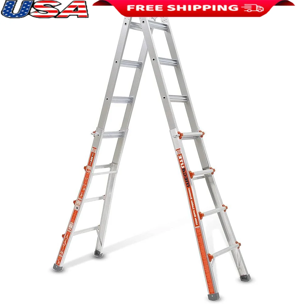 Heavy Duty Aluminum Extension Ladder 15ft Portable Folding Ladder Slip Resistant Rubber Feet 300lbs Capacity Compact Storage
Heavy Duty Aluminum Extension Ladder 15ft Portable Folding Ladder Slip Resistant Rubber Feet 300lbs Capacity Compact Storage