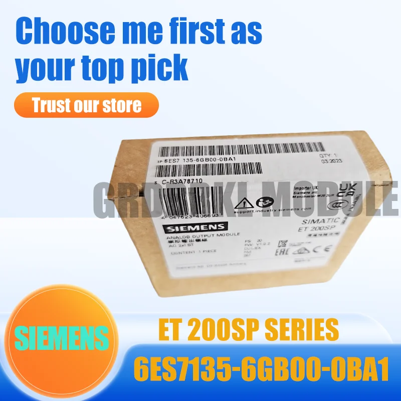 New Original SIEMENS 6ES7135-6GB00-0BA1 6ES7 135-6GB00-0BA1 ET200SP output module
New Original SIEMENS 6ES7135-6GB00-0BA1 6ES7 135-6GB00-0BA1 ET200SP output module