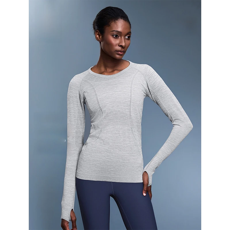 Women's Tops Seamless Long Sleeve Yoga Shirt Soft Breathable Athletic Blouse For Running Gym Workout Outdoor Daily Wear
Women's Tops Seamless Long Sleeve Yoga Shirt Soft Breathable Athletic Blouse For Running Gym Workout Outdoor Daily Wear