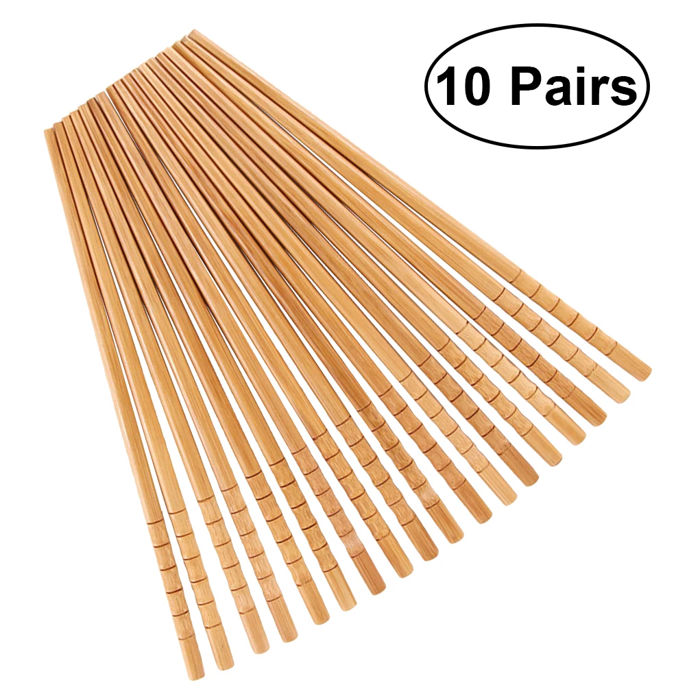 10 Pairs Bamboo Chopsticks Premium Wood Anticorrosive Reusable Chopstick Set Food Grade Paint Coated Easy Clean Household Gift
10 Pairs Bamboo Chopsticks Premium Wood Anticorrosive Reusable Chopstick Set Food Grade Paint Coated Easy Clean Household Gift