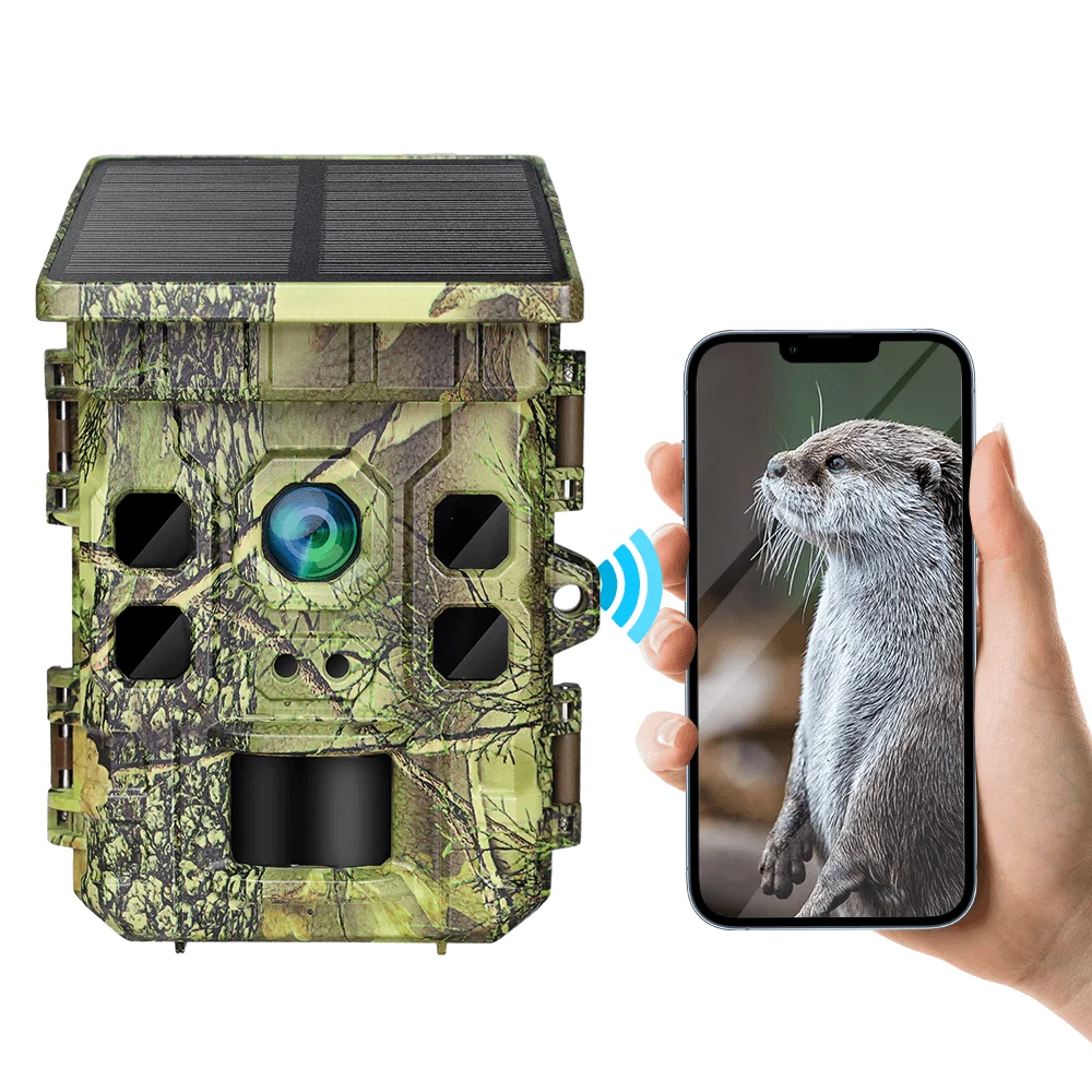 365 Days Solar-Powered Mini Trail Camera Waterproof WIFI APP Wildlife Hunting Camera for Farm Home Safety
365 Days Solar-Powered Mini Trail Camera Waterproof WIFI APP Wildlife Hunting Camera for Farm Home Safety