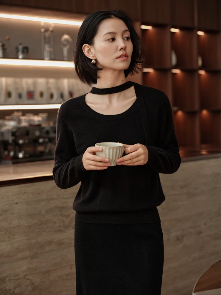 Exquisite 100% Cashmere Intellectual Grace Comfort Knitted Pullover Sweater Autumn Winter Warm Soft Women's Clothing Tops
Exquisite 100% Cashmere Intellectual Grace Comfort Knitted Pullover Sweater Autumn Winter Warm Soft Women's Clothing Tops