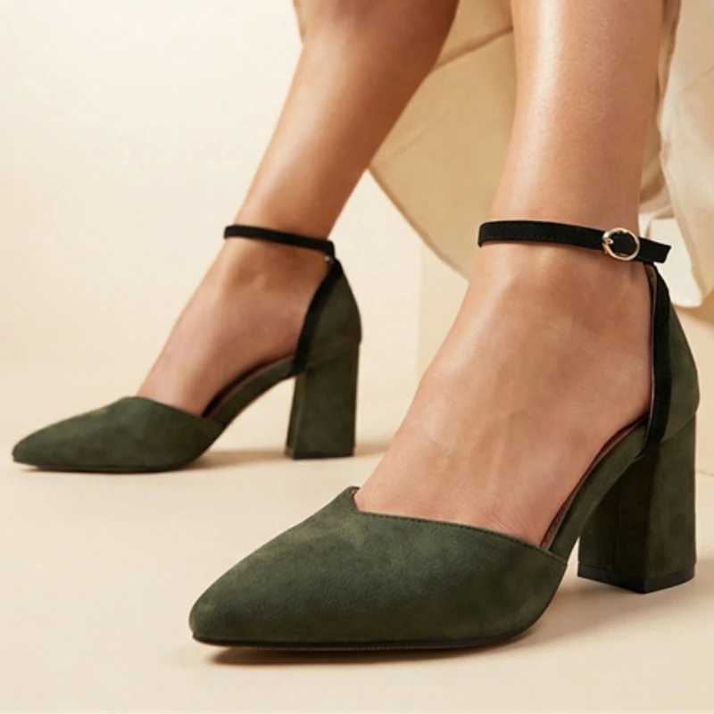 Women's High Heels Pumps Summer Point toe D'Orsay Big Size 48 Strap Green Black Heeled Dress Office Shoes Ladies 2026 New
Women's High Heels Pumps Summer Point toe D'Orsay Big Size 48 Strap Green Black Heeled Dress Office Shoes Ladies 2026 New