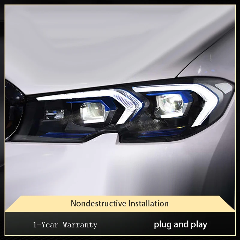 Мощные фары для автомобилей BMW 3 серии G20 G28 2019-2022, передняя лампа, линза проектора DRL, полностью светодиодный указатель поворота, автомобильные аксессуары
Мощные фары для автомобилей BMW 3 серии G20 G28 2019-2022, передняя лампа, линза проектора DRL, полностью светодиодный указатель поворота, автомобильные аксессуары
