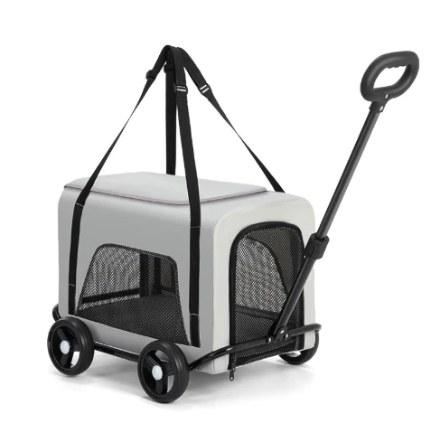 High Recommended Comfortable Large Capacity Dog Stroller Pram, Steel Tube Frame&Foldable Pet Suitcase with Locking Brakes
High Recommended Comfortable Large Capacity Dog Stroller Pram, Steel Tube Frame&Foldable Pet Suitcase with Locking Brakes
