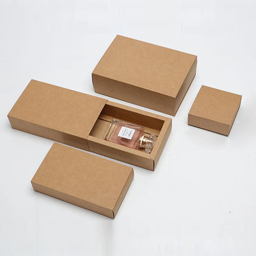 20Pcs Kraft Paper Drawer Type Gift Boxes Scented Tea Candy Soap Handmade Packaging Boxes (Inner Diameter 9x6x4cm)
20Pcs Kraft Paper Drawer Type Gift Boxes Scented Tea Candy Soap Handmade Packaging Boxes (Inner Diameter 9x6x4cm)
