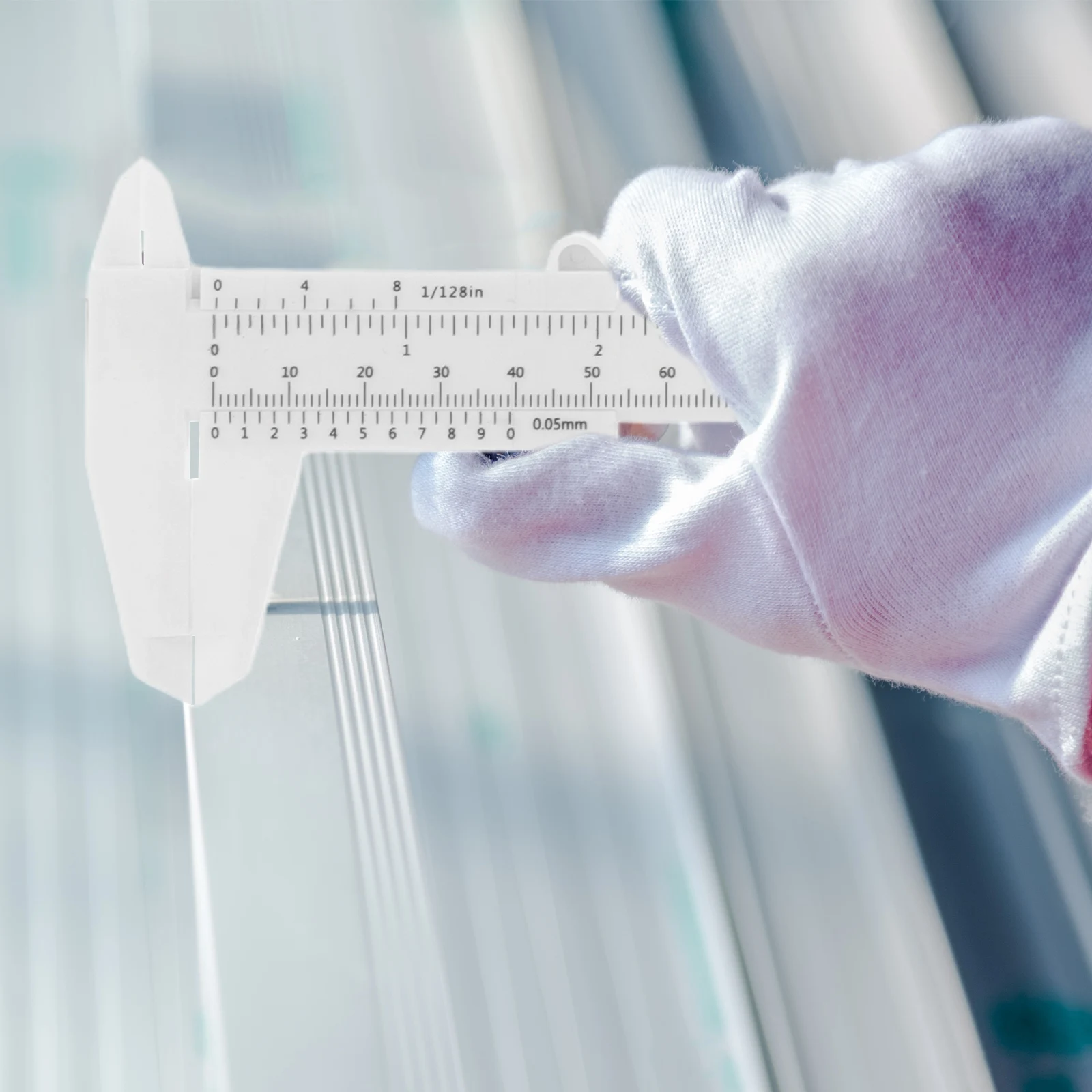 5pcs Plastic Vernier Caliper Measuring Tool Double Scale Micrometer Gauge Student Measurement Lightweight Precision Durable 
5pcs Plastic Vernier Caliper Measuring Tool Double Scale Micrometer Gauge Student Measurement Lightweight Precision Durable