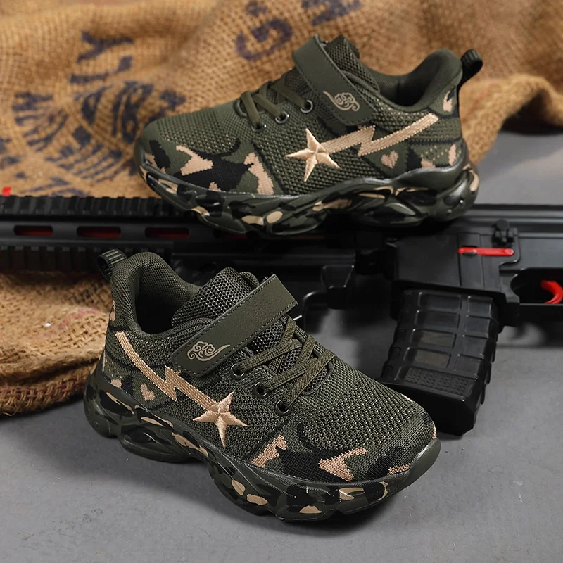 2025 New Kids Running Shoes Children Boys Walking Shoes Outdoor Camouflage Mesh Knitting Boys Jogging Sneakers
2025 New Kids Running Shoes Children Boys Walking Shoes Outdoor Camouflage Mesh Knitting Boys Jogging Sneakers