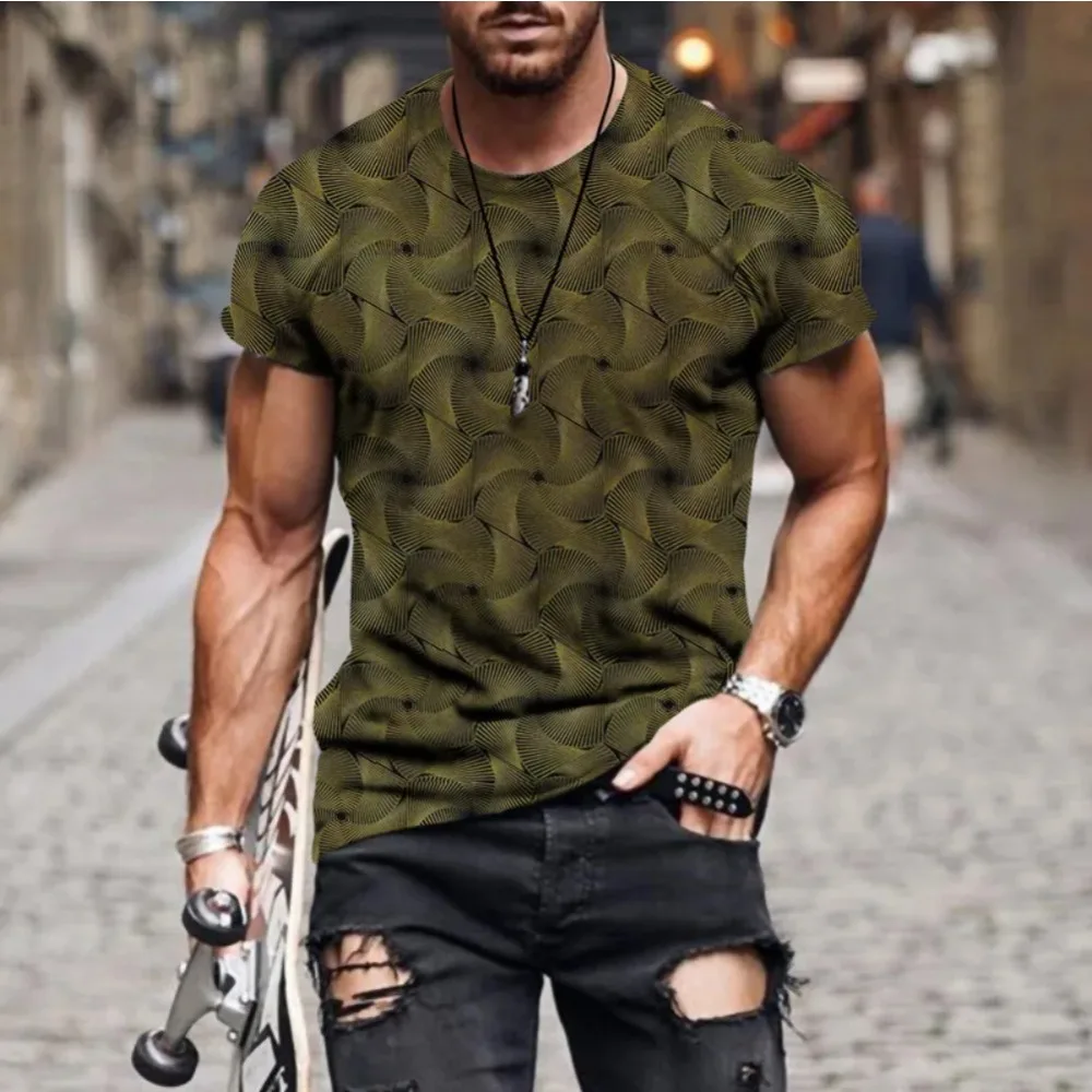 3D Printing T-Shirt for Men Simple Check Stripe Pattern Cool Breathable Short Sleeves Trendy Casual Tshirt Oversized Top
3D Printing T-Shirt for Men Simple Check Stripe Pattern Cool Breathable Short Sleeves Trendy Casual Tshirt Oversized Top