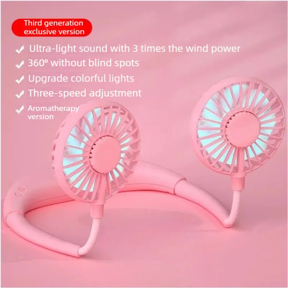 Portable Hanging Neck Fan Rechargeable Cooling Fan Silent Foldable Wearable Personal Fans for Travel,Hiking, Gifts for Women Men
Portable Hanging Neck Fan Rechargeable Cooling Fan Silent Foldable Wearable Personal Fans for Travel,Hiking, Gifts for Women Men