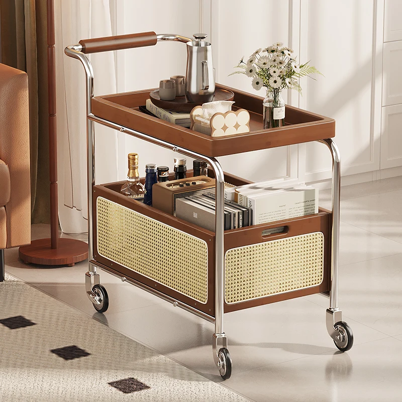 High-Quality Rolling Cart, Vintage Sofa Side Table, Movable Storage Rack, Multi-Functional Organizer for Living Room or Office
High-Quality Rolling Cart, Vintage Sofa Side Table, Movable Storage Rack, Multi-Functional Organizer for Living Room or Office