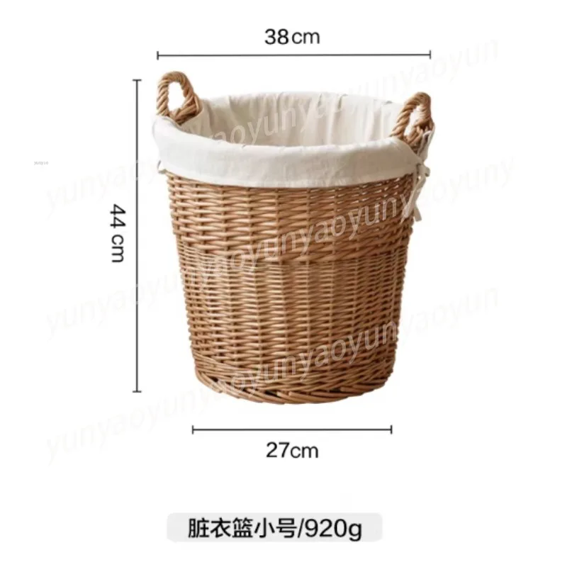 Natural Rattan Laundry Hamper, Handwoven Wicker Storage Bin for Clothes, Home Linen Basket
Natural Rattan Laundry Hamper, Handwoven Wicker Storage Bin for Clothes, Home Linen Basket
