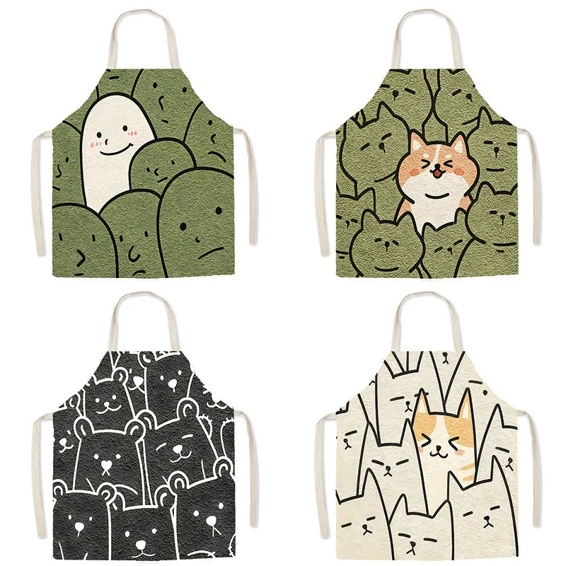 Funny Doodle Cat Dog Printed Cotton Linen Apron One-Piece Kawaii Animal Kitchen Cooking Baking Pinafore Sleeveless Cleaning Bibs
Funny Doodle Cat Dog Printed Cotton Linen Apron One-Piece Kawaii Animal Kitchen Cooking Baking Pinafore Sleeveless Cleaning Bibs