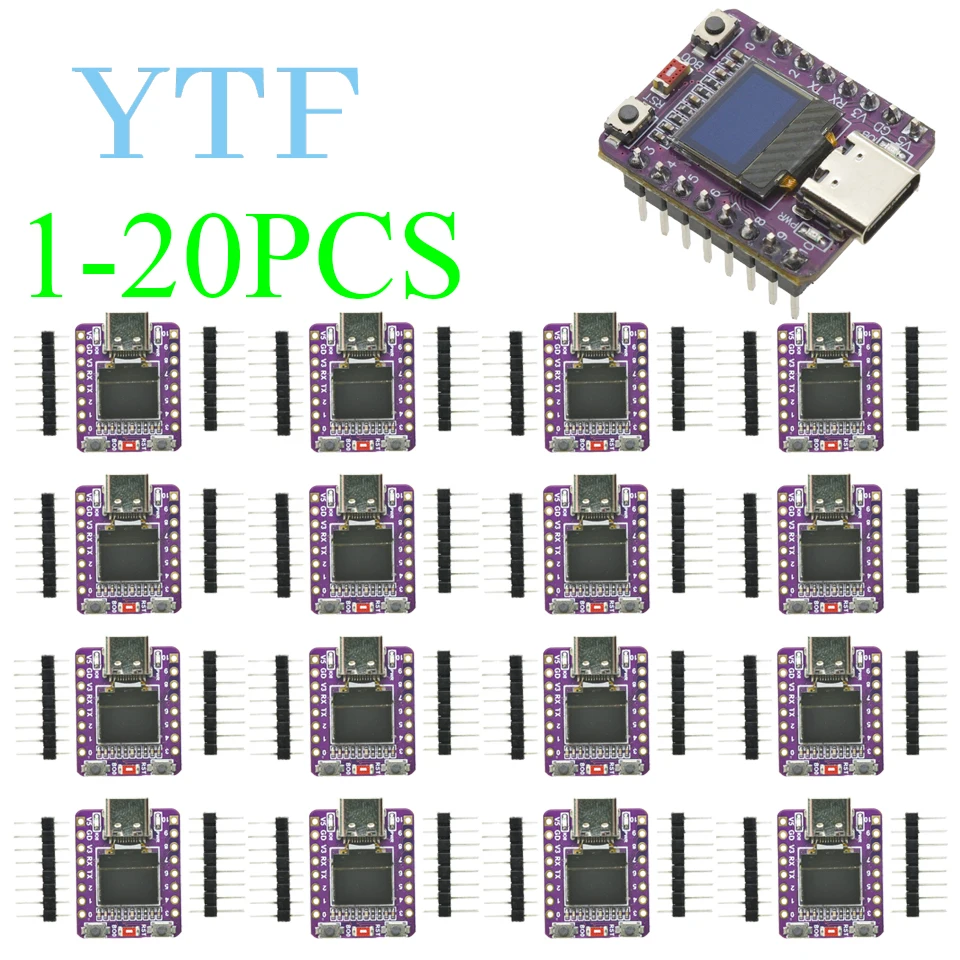 1-20 шт. макетная плата ESP32-C3 с 0,42-дюймовым OLED-модулем, керамическая антенна, Wi-Fi, Bluetooth, ESP32 Supermini
1-20 шт. макетная плата ESP32-C3 с 0,42-дюймовым OLED-модулем, керамическая антенна, Wi-Fi, Bluetooth, ESP32 Supermini