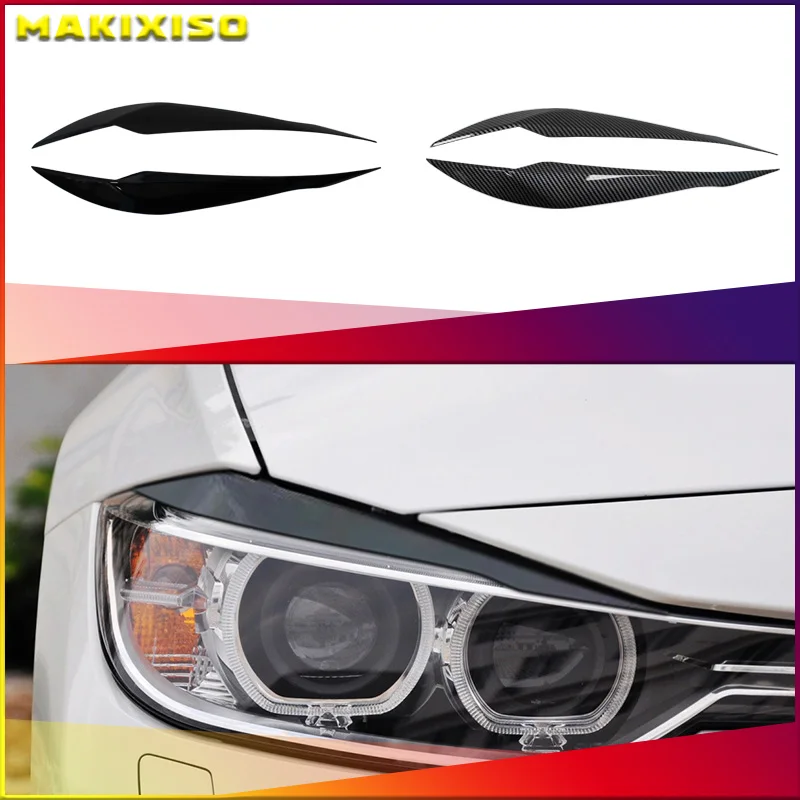 2pcs Gloss Black Eyebrows For BMW 3 Series F30 Sedan F31 Wagon 2012-2019 Car Headlight Eyelids Lids ABS Plastic Accessories
2pcs Gloss Black Eyebrows For BMW 3 Series F30 Sedan F31 Wagon 2012-2019 Car Headlight Eyelids Lids ABS Plastic Accessories