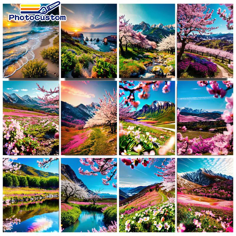 PhotoCustom 60x75cm Frame Painting By Numbers Landscape DIY Modern Wall Art Paintings Nature Scenery HandPainted For Home Decor
PhotoCustom 60x75cm Frame Painting By Numbers Landscape DIY Modern Wall Art Paintings Nature Scenery HandPainted For Home Decor