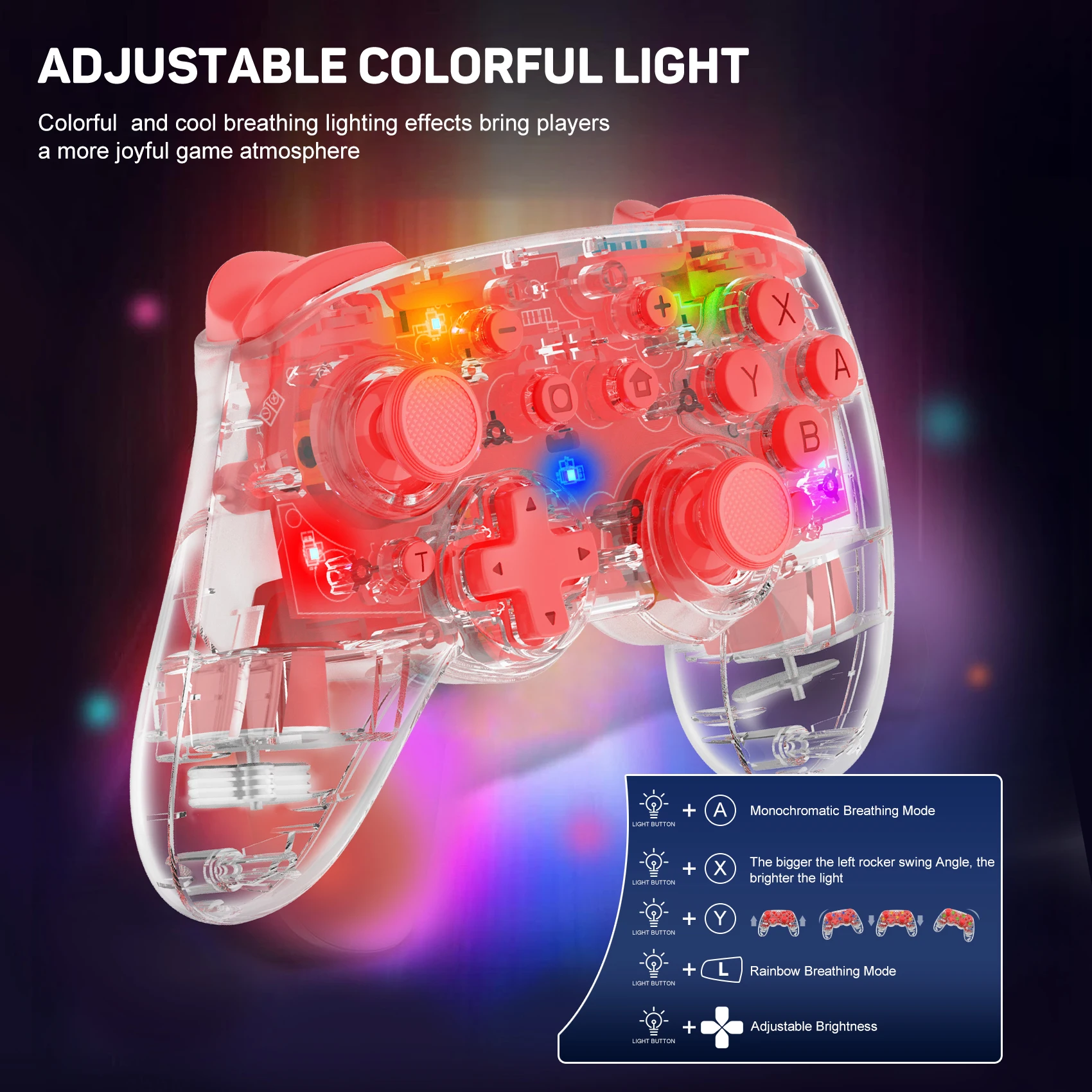 LinYuvo Wireless BT Controller with Comfortable Design&Wake-up Function for Switch KS35
LinYuvo Wireless BT Controller with Comfortable Design&Wake-up Function for Switch KS35