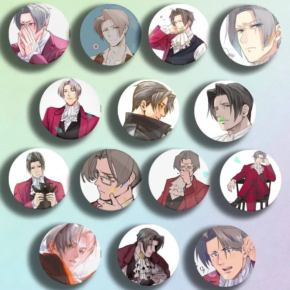 Ace Attorney Miles Edgeworth Laser Badge Creative Pins Brooch for Bag Clothes Hat Decor Gifts Fans Collect
Ace Attorney Miles Edgeworth Laser Badge Creative Pins Brooch for Bag Clothes Hat Decor Gifts Fans Collect