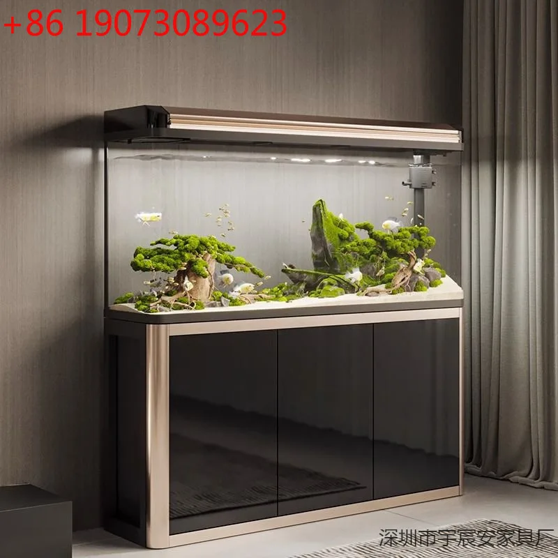 Fish tank medium and small aquarium living room large household fish tank lazy water-free ecological glass goldfish tank
Fish tank medium and small aquarium living room large household fish tank lazy water-free ecological glass goldfish tank