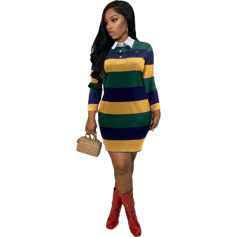 Женское платье-свитшот-карандаш с длинным рукавом и полосатым принтом, осень-зима 2022, уличная повседневная футболка, стильные мини-платья
Женское платье-свитшот-карандаш с длинным рукавом и полосатым принтом, осень-зима 2022, уличная повседневная футболка, стильные мини-платья