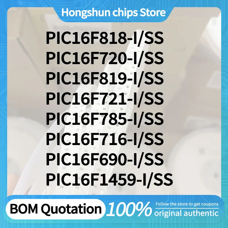 PIC16F716 PIC16F785 PIC16F721 PIC16F819 PIC16F720 PIC16F818 PIC16F1459-I/SS PIC16F690 Spot goods
PIC16F716 PIC16F785 PIC16F721 PIC16F819 PIC16F720 PIC16F818 PIC16F1459-I/SS PIC16F690 Spot goods