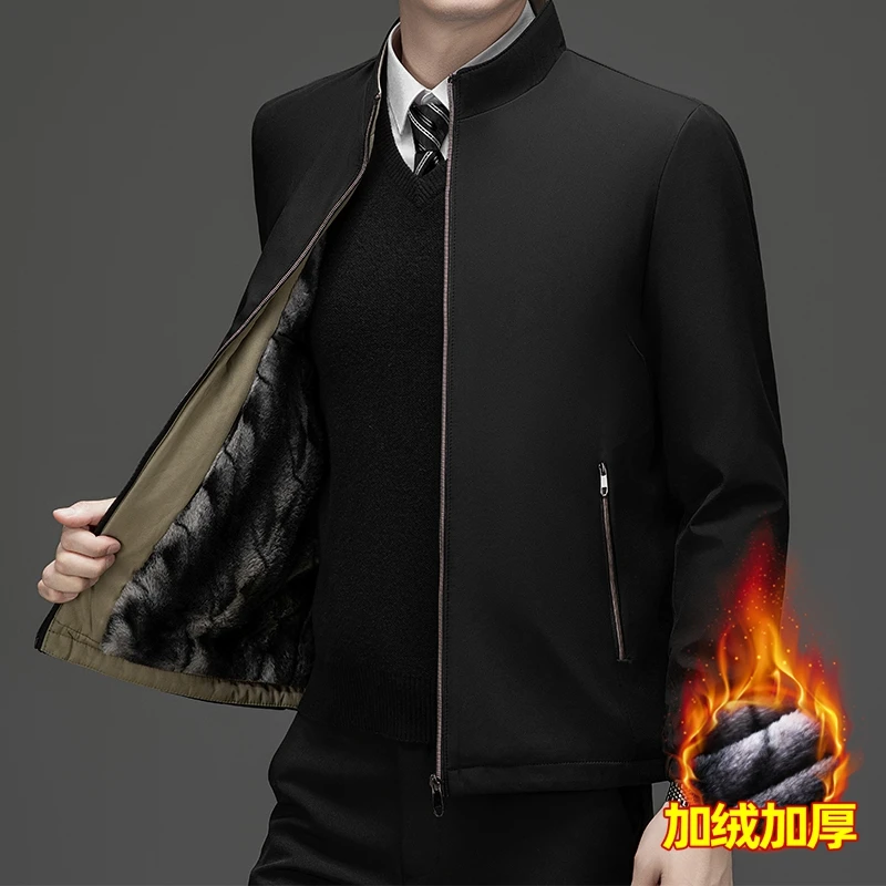 Thicken Warm Men's Winter Jacket Casual Business Blazers Padded Coat Fleece Lining Men's Winter Jacket Luxury Parka Outerwear
Thicken Warm Men's Winter Jacket Casual Business Blazers Padded Coat Fleece Lining Men's Winter Jacket Luxury Parka Outerwear