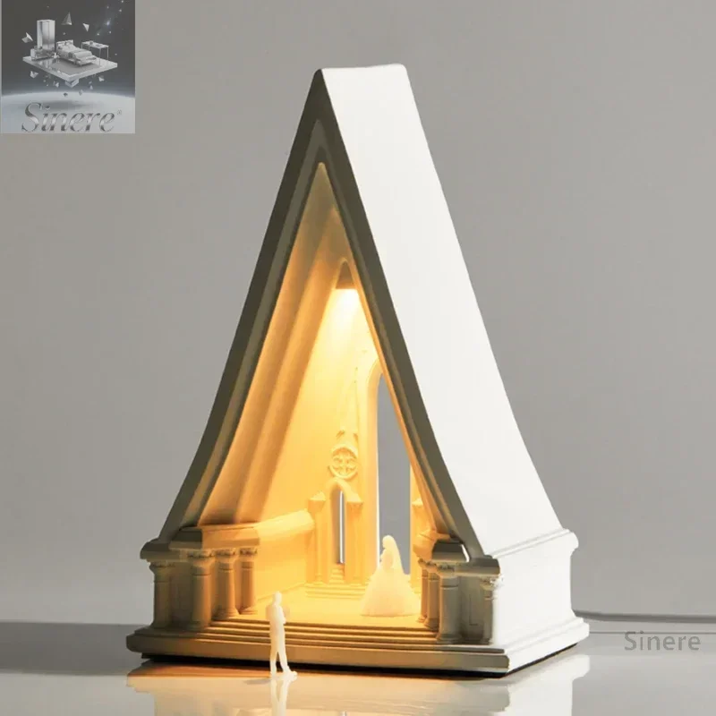 Table lamp creative ornaments, high-end wedding festival gifts, church atmosphere, small night light
Table lamp creative ornaments, high-end wedding festival gifts, church atmosphere, small night light