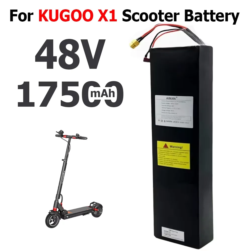 48V 17500mAh Lithium Battery Pack For Kugoo X1/X1 Plus Original Electric Scooter Battery 17.5Ah with BMS
48V 17500mAh Lithium Battery Pack For Kugoo X1/X1 Plus Original Electric Scooter Battery 17.5Ah with BMS
