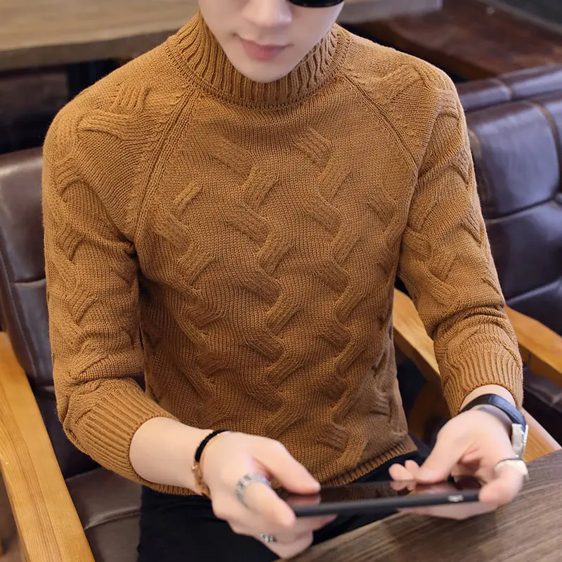 Harajuku Male Pullover Sweaters 2023 Winter Men's Turtleneck Slim Sweater Korean Style Men Casual Knitting Clothing Coats R65
Harajuku Male Pullover Sweaters 2023 Winter Men's Turtleneck Slim Sweater Korean Style Men Casual Knitting Clothing Coats R65