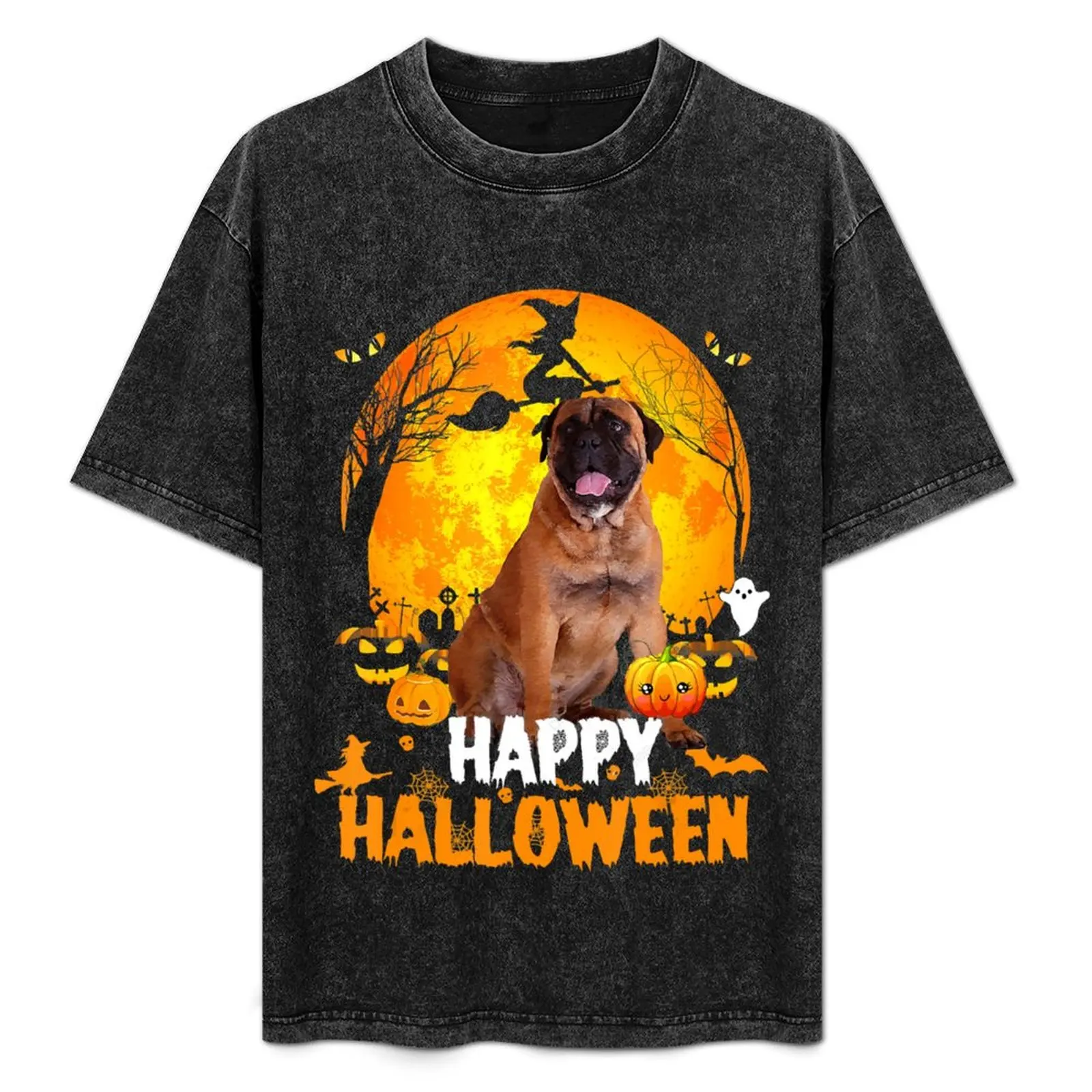 Bullmastiff Dog Happy Halloween Day With the Moon & Pumpkin T-Shirt oversized Blouse t shirt men
Bullmastiff Dog Happy Halloween Day With the Moon & Pumpkin T-Shirt oversized Blouse t shirt men