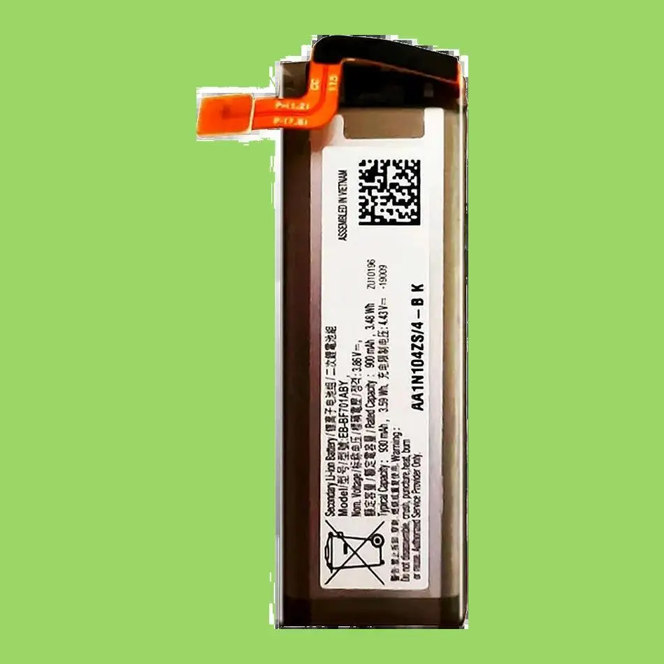 Для Samsung Galaxy Z Flip F700 SM-F7000 EB-BF701ABY экологически чистый аккумулятор мобильного телефона 900 мАч
Для Samsung Galaxy Z Flip F700 SM-F7000 EB-BF701ABY экологически чистый аккумулятор мобильного телефона 900 мАч