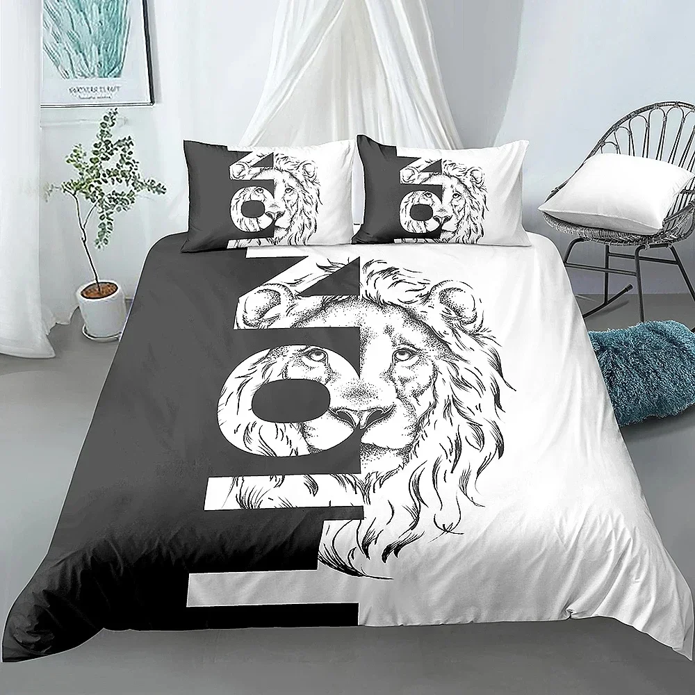 Wolf Animal Bedding Set King Queen Black White Lion Snake Wildlife Polyester Duvet Cover Set for Men Adults 2/3PCS
Wolf Animal Bedding Set King Queen Black White Lion Snake Wildlife Polyester Duvet Cover Set for Men Adults 2/3PCS
