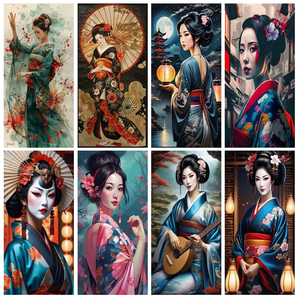 5D DIY Full Round Diamond Painting Kit Japanese Women Diamond Embroidery Cross Stitch Kimono Geisha Rhinestones Home Decoration
5D DIY Full Round Diamond Painting Kit Japanese Women Diamond Embroidery Cross Stitch Kimono Geisha Rhinestones Home Decoration